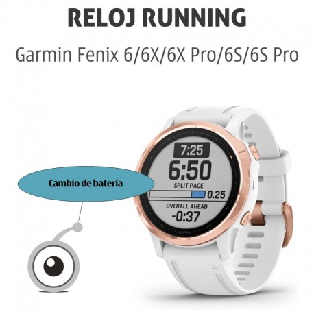 Garmin Fenix 6/6X/6X Pro/6S/6S Pro | CAMBIO BATERÍA GPS