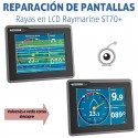 Raymarine ST70+ | Reparación rayas en LCD