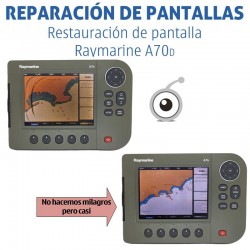 Raymarine A70d | Reparación problemas de imagen