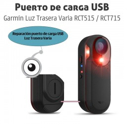 Garmin Luz Trasera Varia RCT515 / RCT715 | Reparación puerto de carga USB GPS