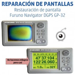 Furuno Navigator DGPS GP-32 | Reparación problemas de pantalla