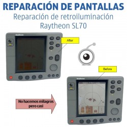 Raytheon SL70 | Reparación problemas de retroiluminación