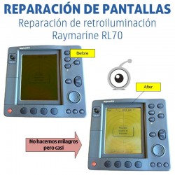 Raymarine RL70 | Reparación problemas de retroiluminación