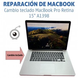 MacBook Pro Retina 15" A1398 | Cambio teclado