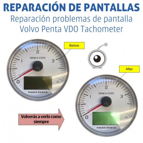 Volvo Penta VDO Tachometer | Reparación problemas de imagen