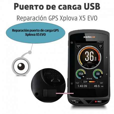 Xplova X5 EVO | Reparación puerto de carga GPS