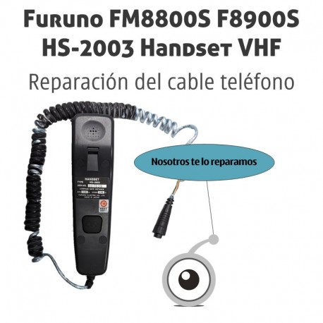 Furuno FM8800S F8900S HS-2003 Handset VHF | Reparación cable teléfono