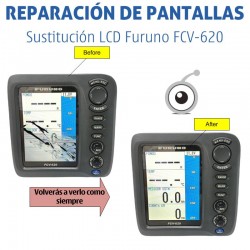 Furuno FCV-620 | Sustitución LCD