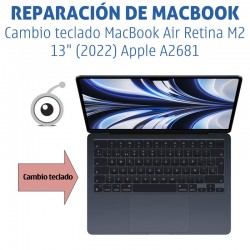 MacBook Air Retina M2 13" (2022) Apple A2681 | Cambio teclado