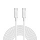 Cable USB Compatible COOL Universal TIPO-C a TIPO-C (3 metros) Blanco 3 Amp