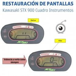 Kawasaki STX 900 Cuadro Instrumentos | Reparación problemas de imagen en LCD