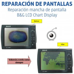 B&G LCD Chart Display | Reparación problemas de imagen