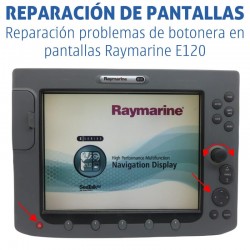 Raymarine E120 | Reparación problemas de botonera