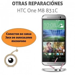 Reparación puerto de carga minicro-USB HTC One M8 831C