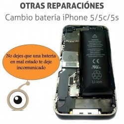 Cambio batería iPhone 5/5S/5C