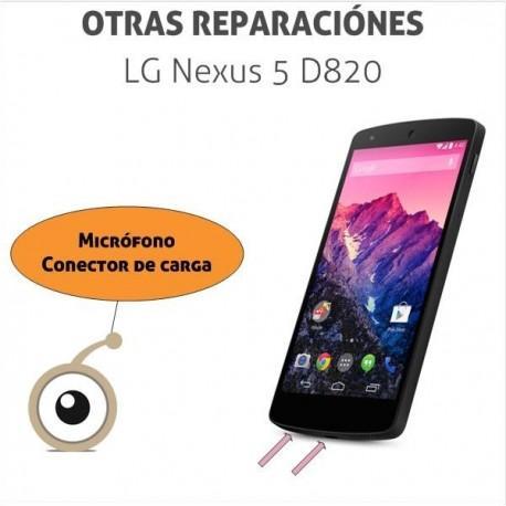 Reparación conector de carga USB LG Nexus 5 D820