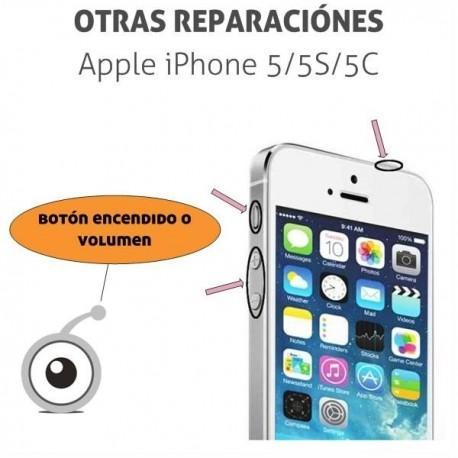 Reparación iPhone 5/5S/5C botón encendido o volumen