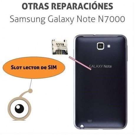 Reparación cambio lector SIM Samsung Note N7000