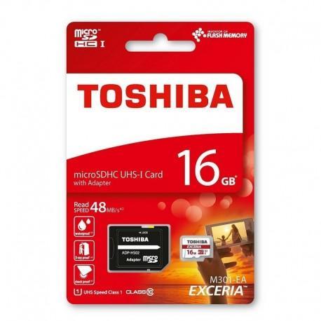 Memoria Micro SD Toshiba Microsdhc 16GB Clase 10 - Doctor Tronic