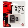 Tarjeta Memoria Micro SD + Adapt. x64GB Kingston
