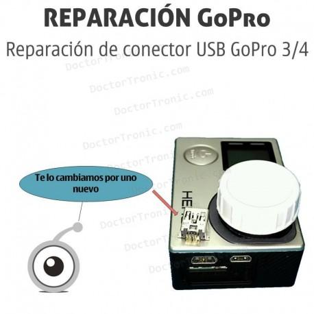 Reparación de conector USB GoPro 3 / 4