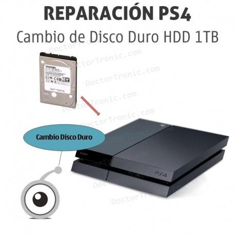 Cambio Disco Duro HDD 1TB PS4 he instalación de sistema operativo